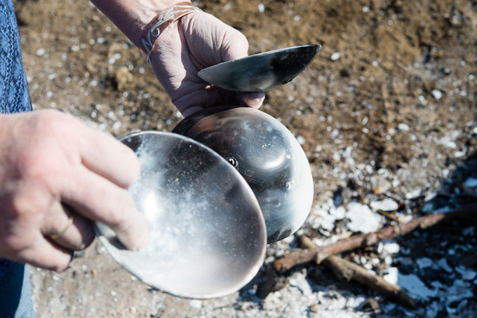 Jane White Pit Fireing and polishing